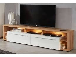 Tv Lowboard Hochglanz Weiss Und Eiche 213 Cm Lowboard Hochglanz Weiss Lowboard Tv Lowboard