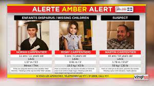 Amber alerts are an important way to recover lost or kidnapped children. Alerte Amber La Surete Du Quebec A Declenche Une Alerte Amber Afin De Retrouver Le Plus Rapidement Possible Deux Fillettes De Levis Vingt55