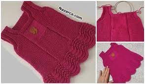 3 Yas Cocuklara Kadar Ilmek Sayilari Ile Aciklamasi Verilen 0 1 Yas Icin Videolu Orgu Bebek Elbise Modeli Calismasi Elbise Yapimi Elbise Baby Knitting Patterns