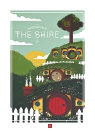The Shire Postcard Printing The Hobbit The Shire