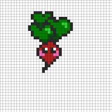 Radish By Jiska On Kandi Patterns Part Of My Kawaii Veggie Pattern Series Diy Perler Beads Perler Beads Perler Bead Art