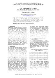 Hai convertito 274 eur in aud: Pdf The Recovering Of The Finances By The State Budget