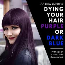 Black and blue hair is one of the hottest hair color trends to hit 2020. How To Dye Your Hair Dark Blue Or Purple Bellatory Fashion And Beauty
