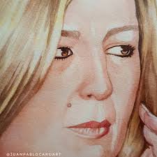 El Retrato por encargo en acuarela más grande que hice hasta ahora 40*50  cm. Gracias Virginia @vlopezs por la confianza, de las cosas más lindas  hacer encargos y si inmortalizan recuerdos mil