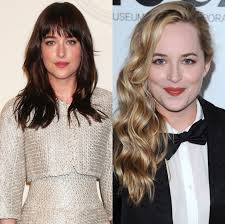 Celebrities Who Look Totally Different With Bangs Dakota Johnson Hair French Woman Hair Zooey Deschanel Hair