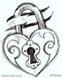 Heart Lock Cles Dessin Art Dessin Dessin