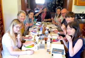 Oh My Goodness What A Super Group Of Students In My Studio Class This Weekend Auroraanderson Sarah Dwyer Louise Werbe Mel Kathleen Studio Mcbride