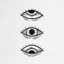 Black And White Eye Drawing Simple 