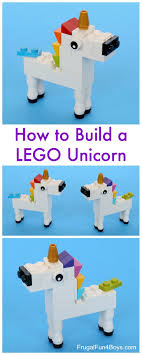 Lego Unicorn Building Instructions Frugal Fun For Boys And Girls Lego Activities Lego For Kids Lego Craft