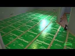 How To Insulate A Concrete Slab Mudroom Project Floor Insulation Basement Flooring Basement Floor Insulation