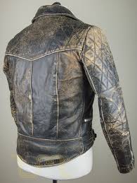 Vintage Motorcycle City Leather Biker Jacket With Patina Leather Jacket Men Leather Jacket Mens Outfits