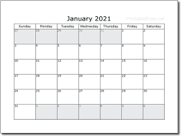 Yearly, monthly, landscape, portrait, two months on a page, and more. Printable Free 2021 Calendars Printable Calendar