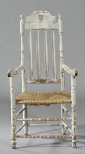 White Painted Crown Great Chair Sale Number 2585b Lot Number 19 Skinner Auctioneers Chair Colonial Furniture Chairs For Sale
