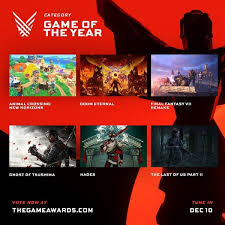 The game awards 2020 was an award show that honored the best video games of 2020. The Game Awards 2020 Nominees And Predictions Ghost Of Tsushima Vs The Last Of Us 2 Tech Times