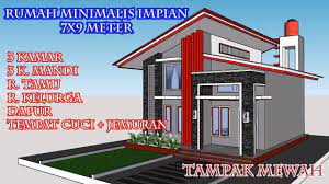 Maybe you would like to learn more about one of these? Desain Rumah Mungil Minimalis 5x5 Meter 3 Kamar 2 Kamar Mandi R Keluarga Balkon Youtube