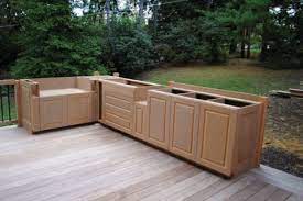 The outdoor kitchen space will go alongside the grill and will be the set for the new cooking show. Building Outdoor Cabinets Jlc Online