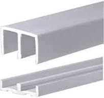 CRL Plastic Track and Upper Guide for 1/2" Sliding Panels - 6 ft Long
