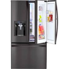 Freshen up your life stash away fresh and frozen food and snacks without worrying inside the stainless steel kenmore elite 24.1 cu. Kenmore Elite 28 5 Cu Ft French Door Bottom Freezer Refrigerator Grab N Go Door Refrigerators Furniture Appliances Shop The Exchange