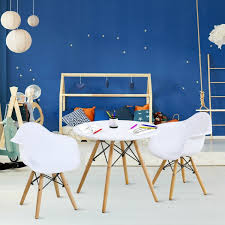 Discover a wide variety of children's table sets, available in a variety of colors and finishes, when you shop at kidkraft. 3 Piece Kids Modern Round Table Chair Set Baby Toddler Furniture Sets Baby Toddler Furniture Costway