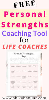 Free Coaching Tool How To Teach Clients To Overcome Fear And Self Doubt With An Exploring Strengths Worksheet Shikah Anuar In 2020 Coaching Tools Life Coaching Worksheets Life Coaching Tools