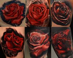 Realistic Red Rose Tattoo Paisley Jpg 2048 1630 Rose Tattoos Traditional Rose Tattoos Realistic Rose Tattoo
