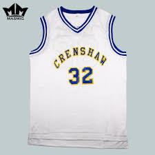 Mm Masmig Love And Basketball Monica Wright 32 Crenshaw High School Basketball Jersey White S 3xl Crenshaw High School Love And Basketball Sport Outfits