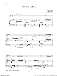 El amor que está mintiendo. Gardel Por Una Cabeza Sheet Music For Violin And Piano
