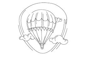 Download Hot Air Balloon In Abstract Print Style Svg Cut File By Creative Fabrica Crafts Creative Fabrica SVG Cut Files