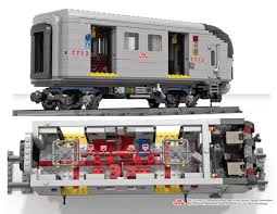 Toronto Rocket Subway Train Minifigure Scale Electric Train Lego Trains Subway Train Lego