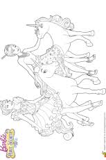 Coloriage Barbie Et La Porte Secrete Rencontre Avec Les Lico Coloriage Barbie Coloriage Licorne Coloriage