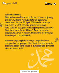 Kisah kehidupan beliau bukan hanya untuk dibaca atau. Umropay Peristiwa Besar Menjelang Kelahiran Nabi Facebook