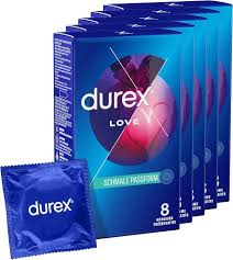 Durex Love Kondome – Kondome mit schmaler Passform - für ein sicheres  Gefühl durch festeren Sitz – 40 Stück (5 x 8 Stück) : Amazon.de: Drogerie &  ...