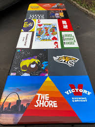 Painted Pong Table In 2020 Twisted Tea Custom Beer Pong Tables Beer Pong Table Painted