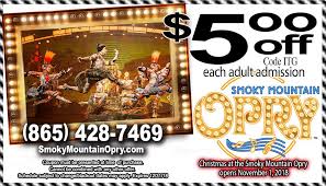 Smoky Mountain Opry Coupon Discount Ticket 15 Off Each Ticket Smokies New Years Eve Events Opry