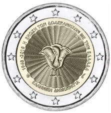 Depuis 2004 la france a produit 19 pièces de 2 euro commémoratives. 2 Euros Commemorative 2018 70e Anniversaire Du Rattachement Du Dodecanese A La Grece Numismatique Monnaie Ancienne Piece De Monnaie Ancienne