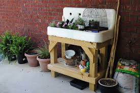 Garden Potting Station Potting Station Old Sink Garden Sink