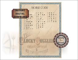 morse code escape room printable puzzle template jpg file etsy australia
