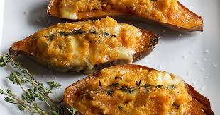 Baking the gratin uncovered allows the milk and cream to reduce and break into silky curds. Barefoot Contessa Twice Baked Sweet Potatoes Recipes