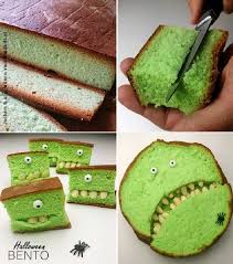 Gateau Monstre Vert Gateau Vert Repas Halloween Desserts