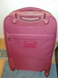 Liz Claiborne 23 Roll On Luggage Suitcase Travel Bag Violet Pink Ebay Suitcase Traveling Suitcase Luggage Travel Bag