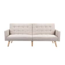 A vendre canapé relax stressless mary 2 places, dossier haut, accoudoirs rembourrés, finition cuir paloma brun chocolat, fonction. Canape Droit Scandinave Delta Convertible 3 Places En Tissu Beige