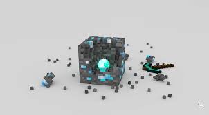 How to mine diamonds in minecraft. Hd Wallpaper Diamond Ore Games Minecraft Video Game Render Wallpaper Flare