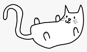 The image can be easily used for any free creative project. Cat Drawing Clipart Down Png Transparent Download Free Simple Cat Clipart Black And White Png Download Transparent Png Image Pngitem