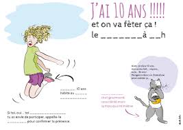 Vetement fille 10 ans à québec. Diy 25 La Carte D Invitation Anniversaire 10 Ans A Imprimer