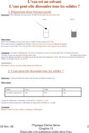 Le voyant sel peut rester allumer un moment après l'ajout . ce tampon offre une résistance qui entraîne la dissolution de bulles fines dans l'eau du fait de leur plus grande superficie. Chapitre 13 Dissoudre Une Substance Solide Dans L Eau Pdf Telechargement Gratuit