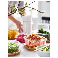 Ikea 365 Vorratsbehalter Mit Deckel Quadratisch Glas Glas Bambus In 2019 Products Rundes Glas Bambus Ikea