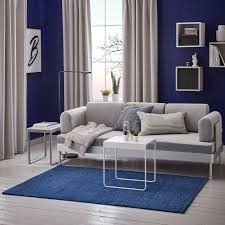 Https Www Ikea Com No No P Langsted Teppe Kort Lugg Mork Bla 30408050 Ikea Home Decor Minimalist Living Room Ikea