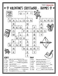 They're equally good for kids learning how to spell, for adults wanting to stimulate their mind, or for senior citizens looking to keep their minds sharp. Valentines Day Crossword Puzzles Valentine Rhyming Valentine Crossword Puzzles
