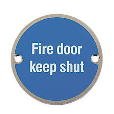 This product has been added to your basket. Fire Door Keep Shut Sign Satin Stainless Steel 76mm Safety Signs Screwfix Com