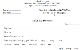 Do đó, khi bạn chuẩn bị đi công tác, bạn liên hệ với bộ phận kế toán làm giấy đi đường cho mình để được ứng trước phí trước khi bạn đi công tác. Máº«u Giáº¥y Thong Hanh Váº­n Chuyá»ƒn Hang Hoa Táº£i Máº«u Giáº¥y Ä'i Ä'Æ°á»ng